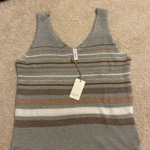 NWT striped sweater tank
